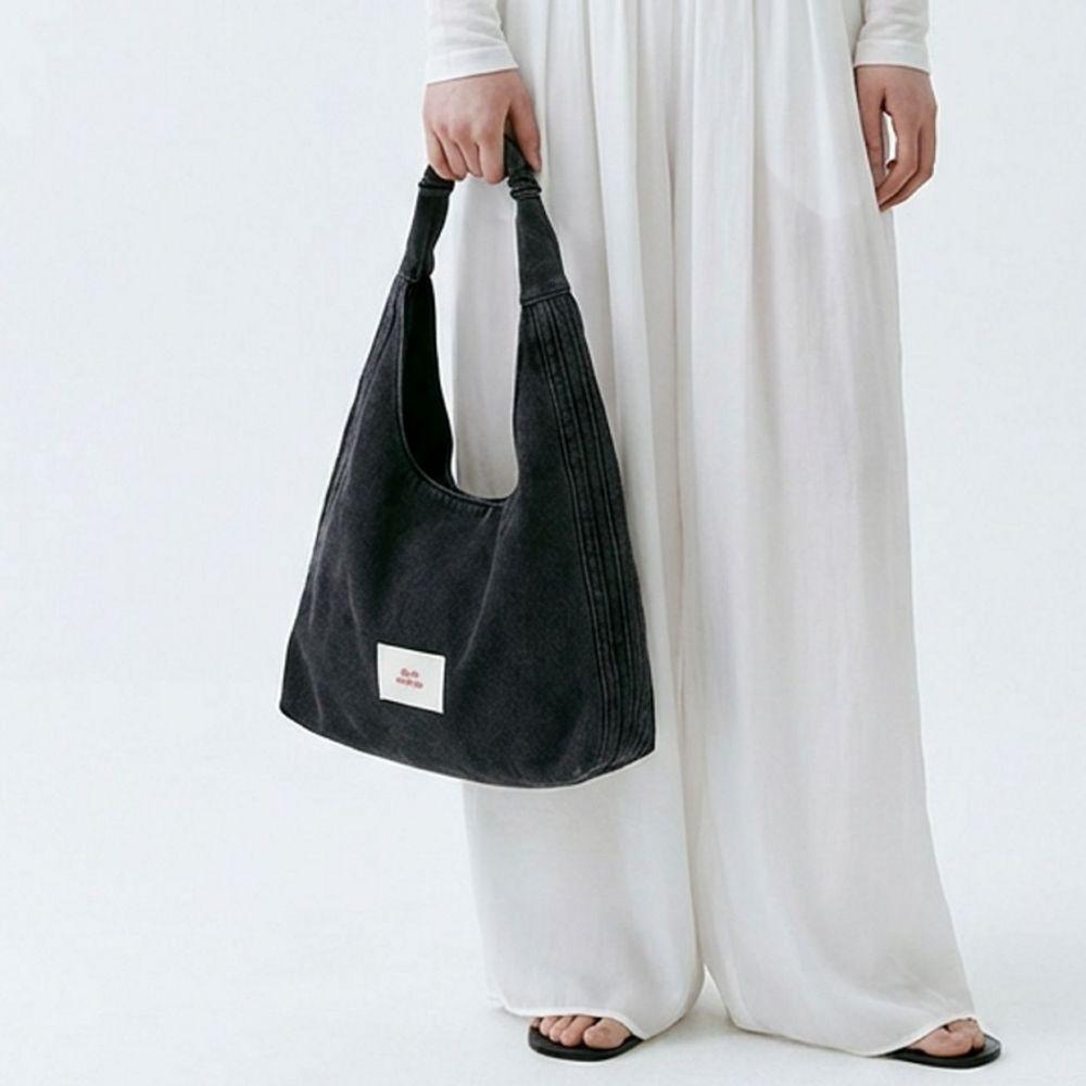 Fluit Studio Thick Denim Triangle Denim Shoulder Bag Handbag