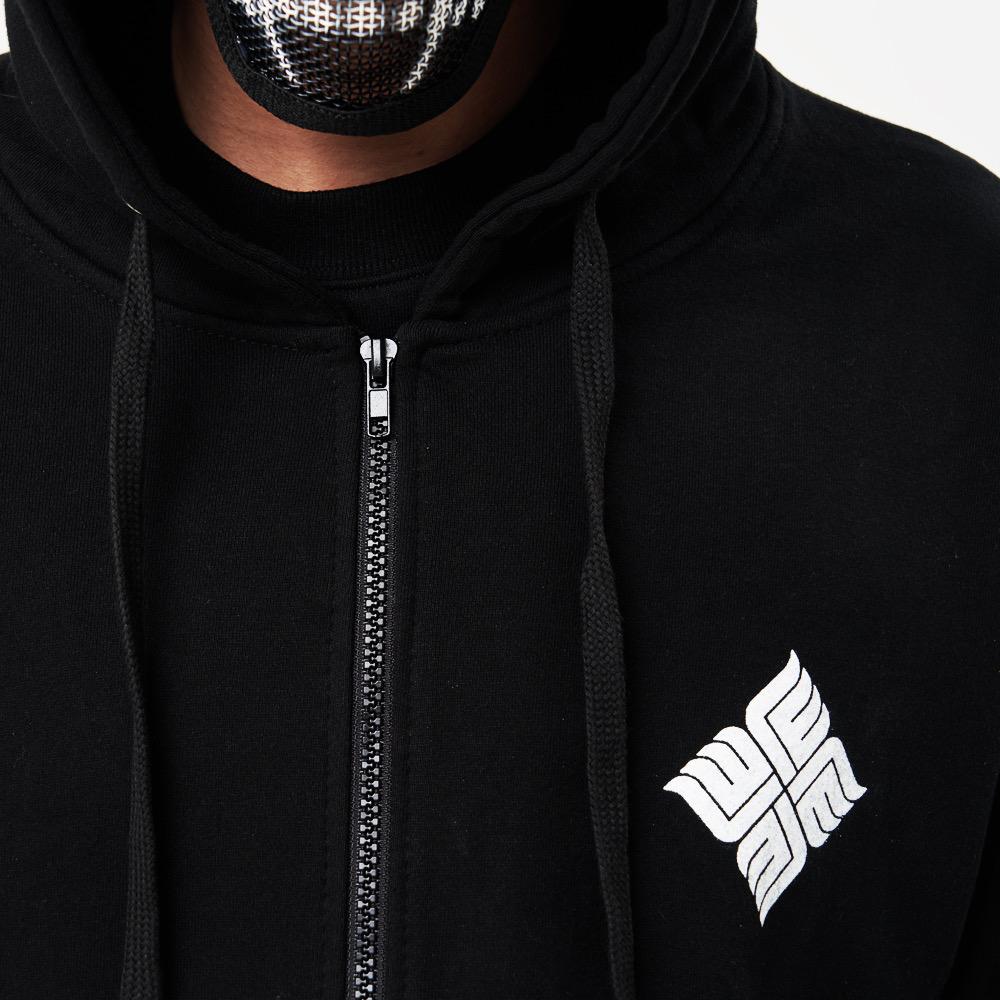 Eightvolume Ev Mandala Skull Zip-Up Hoodie