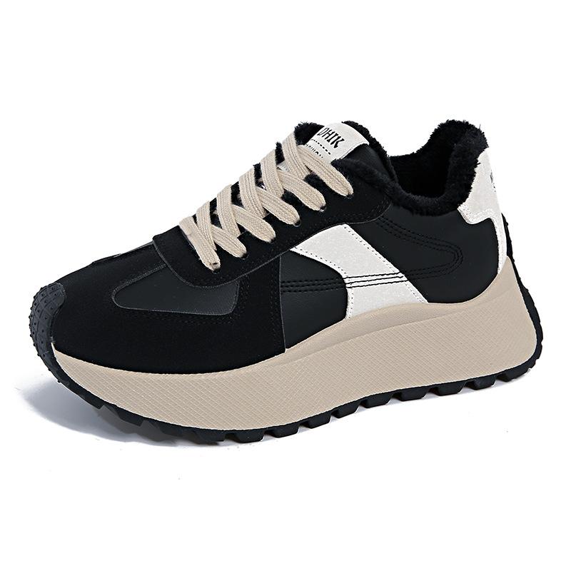 ins Korean version of the new velvet dad shoes women's 2025 winter sports Forrest Gump shoes casual shoes platform height increase BN025-1