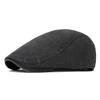 Washable Unisex Spring/Autumn Smooth Beret - British Retro Newsboy Cap