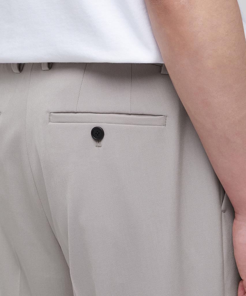 Musinsa Standard Lightweight Wide Hidden Elastic Waist Slacks [Light Beige]