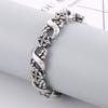 Japanese And Korean Personality Design Infinite 8 -Character Hand Decoration Punk Retro Old Titanium Steel Hollow Cross Men 'S Bracelet