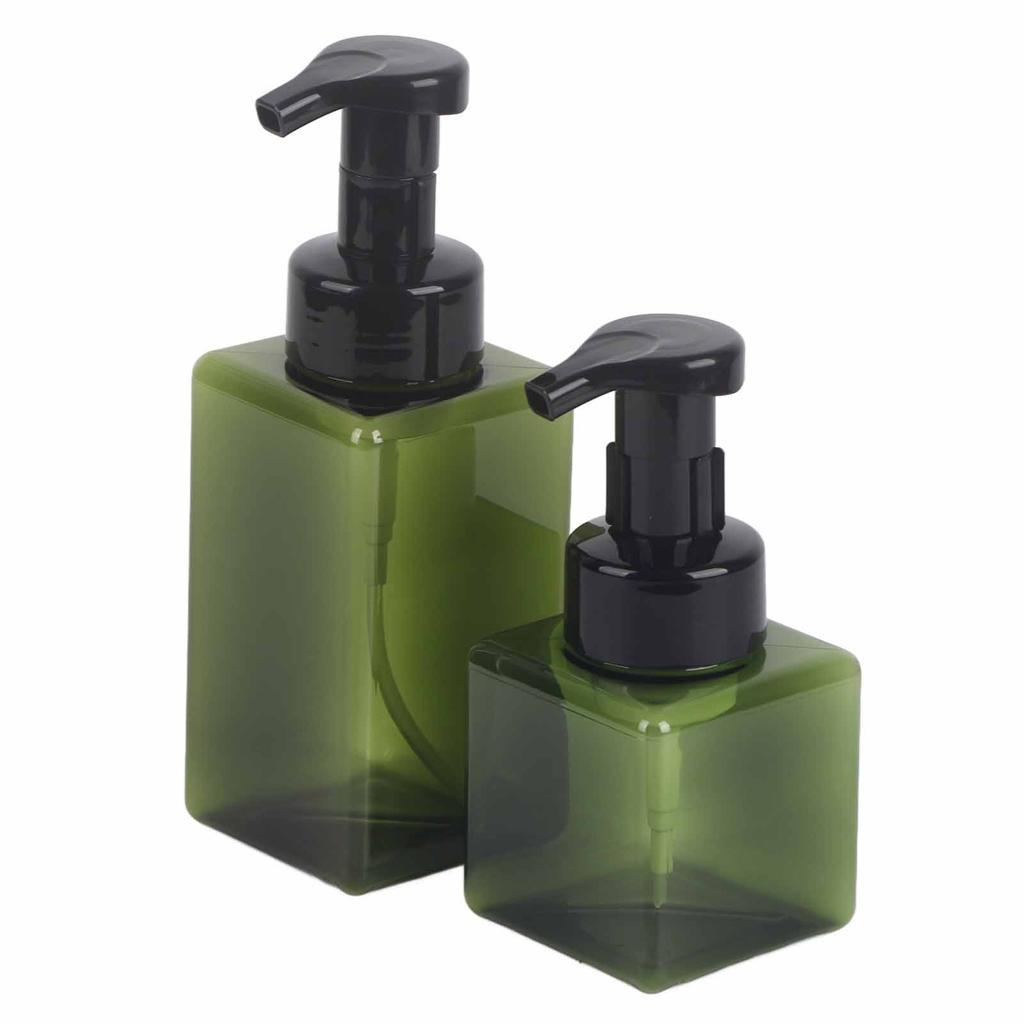 2Pcs Foaming Soap Dispenser 250ml+450ml Pump Bottle for Liquid Soap Shampoo Shower Gel