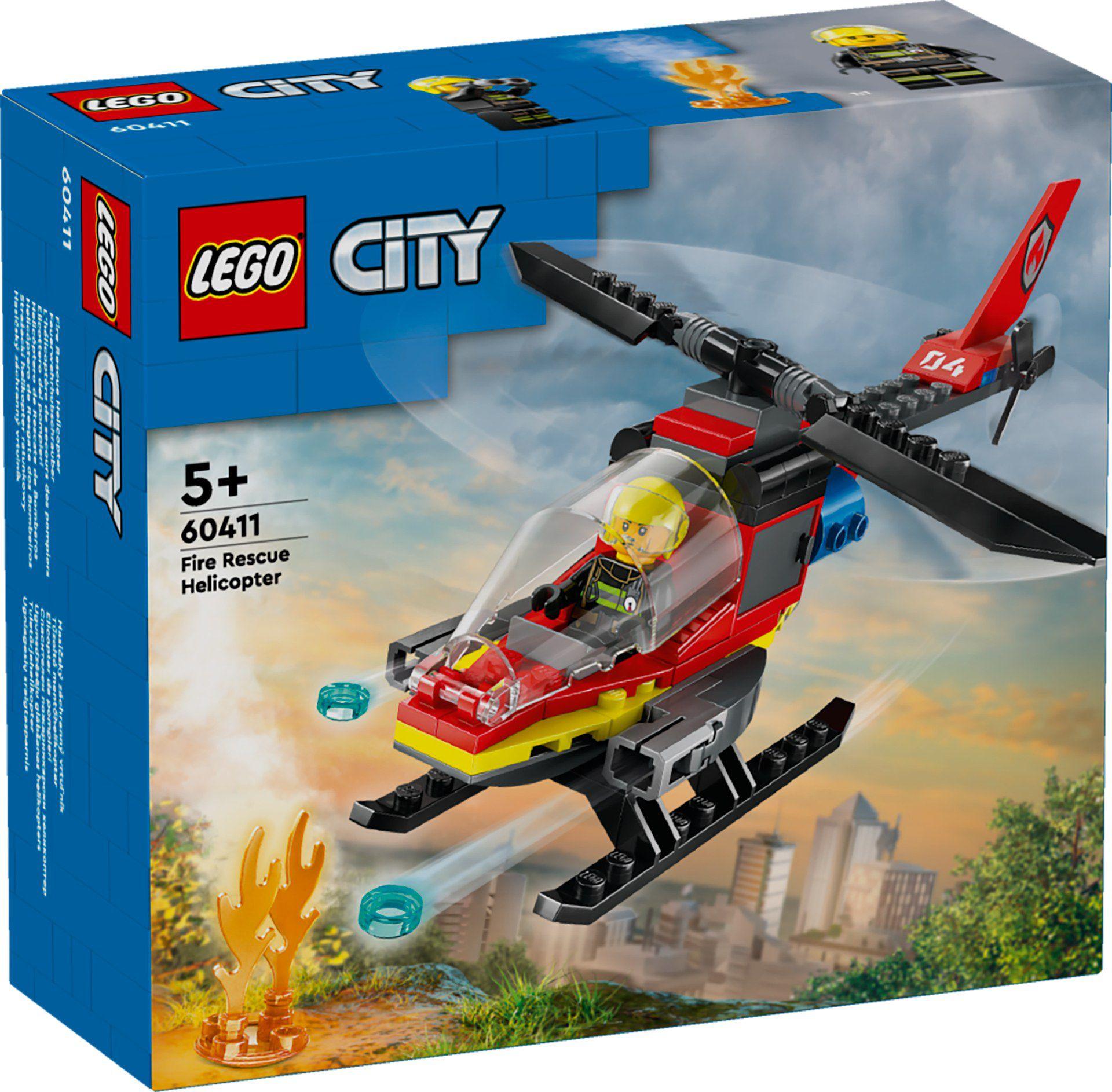 Super Merchant Lego City 60411 Helicóptero De Rescate De Bomberos