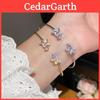 Butterfly Animal Fashion Copper Zirconia Wrist Wrap For Daily Wear