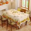 Fall Thanksgiving Pumpkin Maple Leaf Waterproof Tablecloth for Table Decor Reusable Kitchen Dining Tablecloth Autumn Decorations