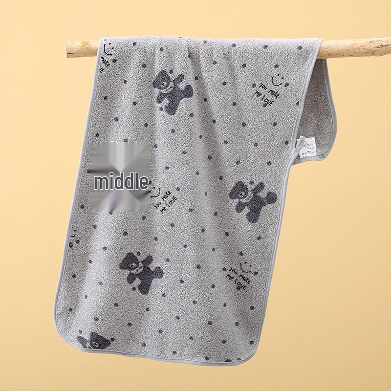 Thick Coral Fleece Face Towel - Soft, Absorbent & Quick-Drying for Couples