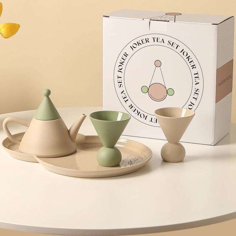 Ins Creative Ceramic Coffee Cup Set Home Water Cups Kettle Gift Box European Style Afternoon Teacup Sets Living Room Tableware