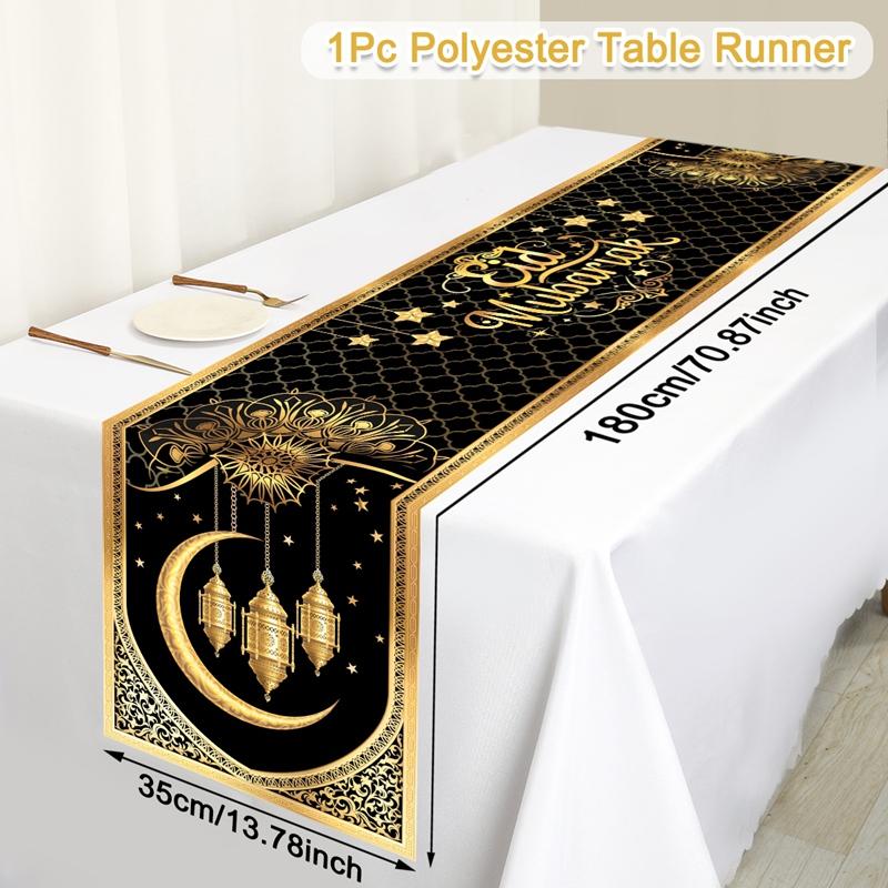 Ramadan Decor Tablecloth EID Mubarak Decor For Home 2025 Ramadan Kareem Islamic Muslim Party Eid Al Adha Gifts Happy Eid Al Fitr