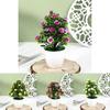 Artificial Hibiscus Flower 25pcs Miniature Potted Plants For Indoor Decor And Scene Setting