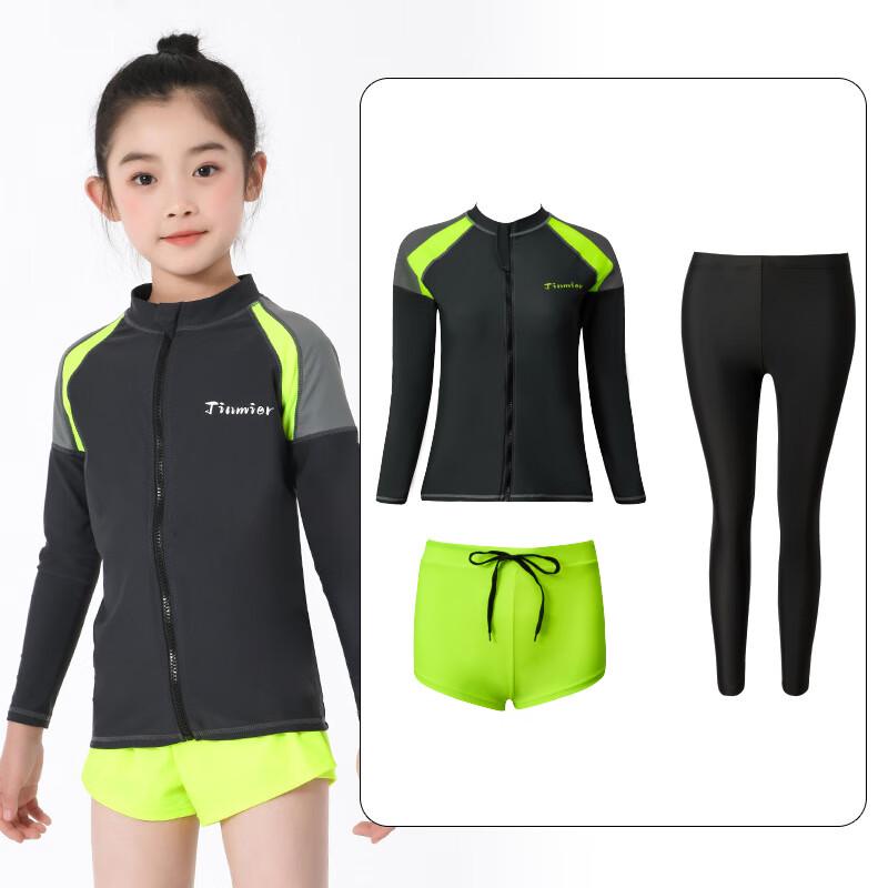 Girls' Long Sleeve Rash Guard Swim Set