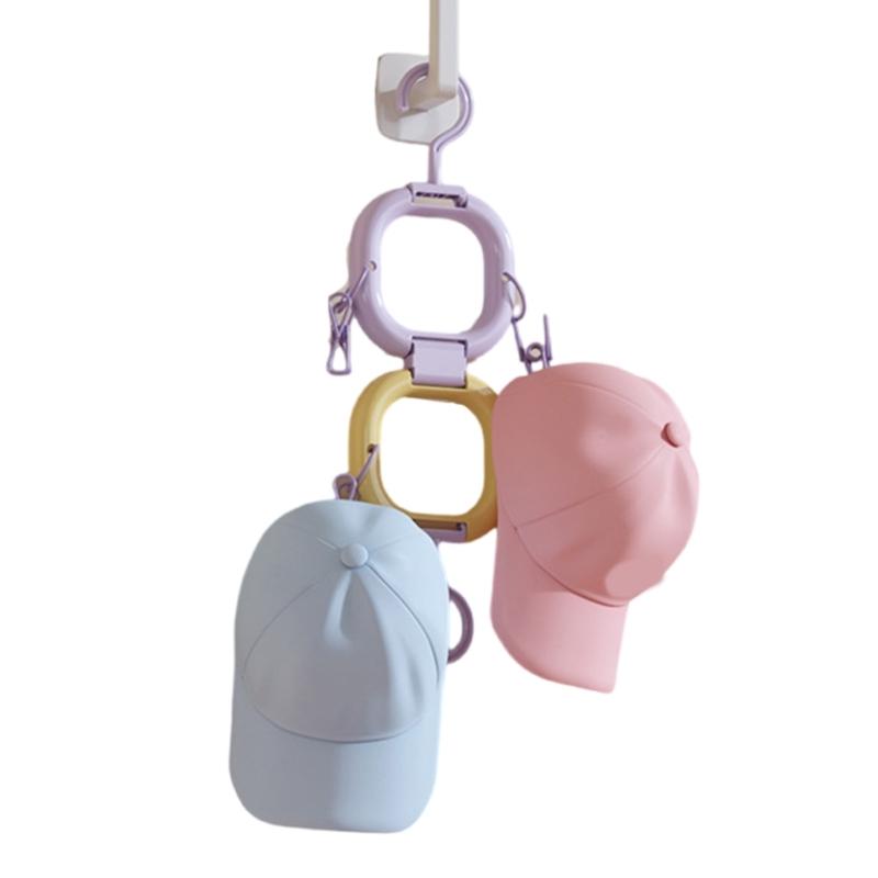 Компактная настенная вешалка для шляп простая установка вешалка для бейсболок органайзер для хранения в спальне шкафу на двери шкафа 689₽