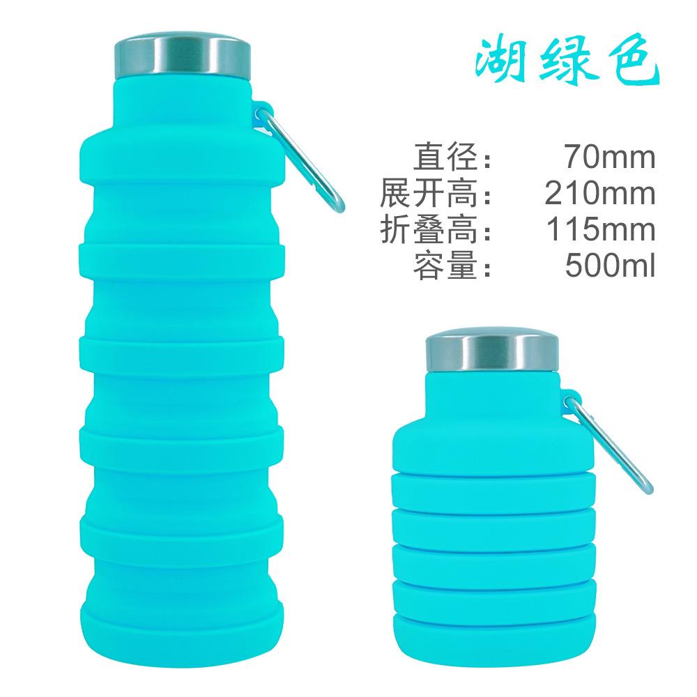 Botella de Agua de Silicona Plegable, Taza de Agua Portátil para Deportes al Aire Libre, Botella de Viaje Expandible Creativa para Ciclismo, Regalo