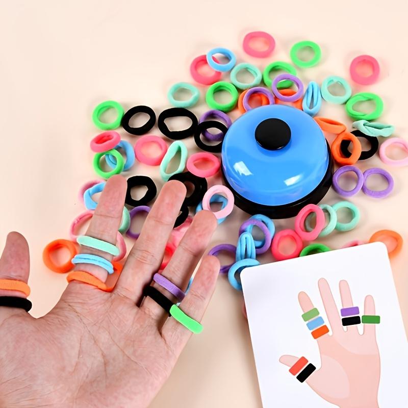 

Colorful Ring Card Game Set - Includes 1 Bell, 80 Finger Loops & 30 Matching Cards – Perfect Christmas New Year s Ramadan Gift