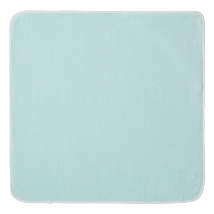 MIKI HOUSE Baby Bath Animal Made in Perfect for Baby Baby Baby Baby Baby Shower Solid Blue Towel, 100% Cotton, Design, Japan, 80x80cm, Shower, Boy,