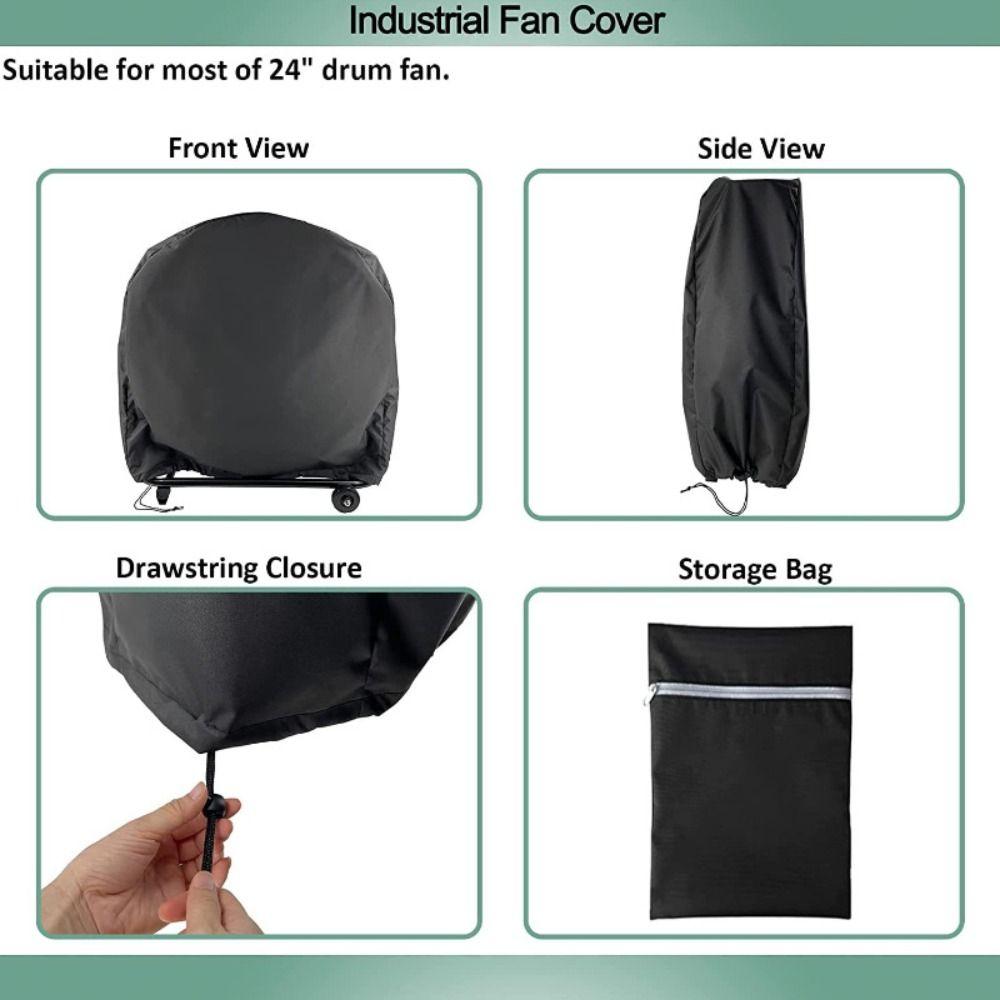 Oxford Cloth Fan Dust Cover Waterproof Fan Protective Case Multi-functional Fan Cover Outdoor