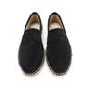 LUXSOLE Espadrile din Iută pentru Bărbați Pantofi Casual Slip-on din Piele Velur de Vacă