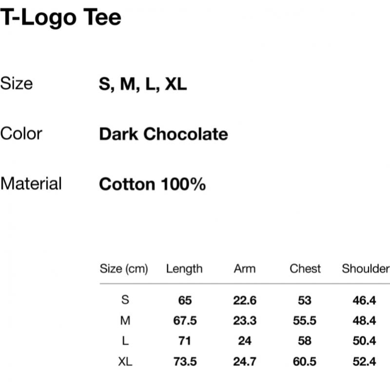 ThIs Is Never ThaT T Logo Tee Dark chocolaTe