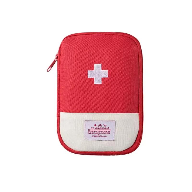 Portable Medicine Epidemic Prevention Kit Outdoor Travel Medicine Storage Box Essential Emergency Medical Kit Business Travel Health Kit Storage Bag 16*12*3cm фото