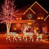2025 Christmas Reindeer Decor Christmas Garden Luminous Deer Happy New Year Decoration For Garden Holiday Decoration