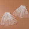 Detachable Layered Sleeves Bride Wedding Arm Cover Decorate White Ruffle Puff Sleeve for Bridal Accessories Gloves