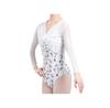 ProDance Ballet Top, Adult, Mesh, Long Sleeves, Twisted Chest, Long Sleeves, Ballet Dance Top, Warmer, Warm, Ballet Supplies, Affordable, PT014MA (Ora