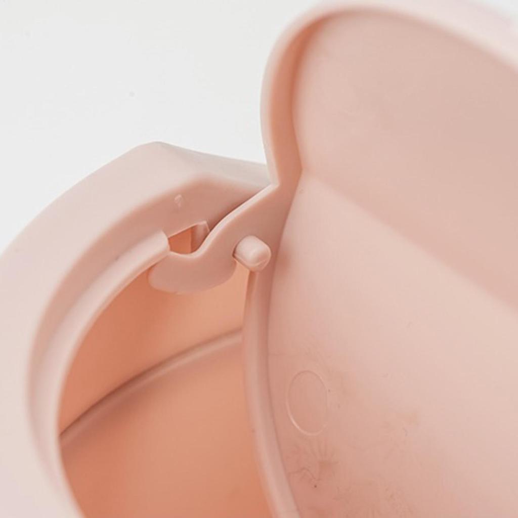 Mini Desktop Bin Small Trash Can Tube With Cover Bedroom Trash Can Garbage fresh color  Clean Storage detail design Box Desk