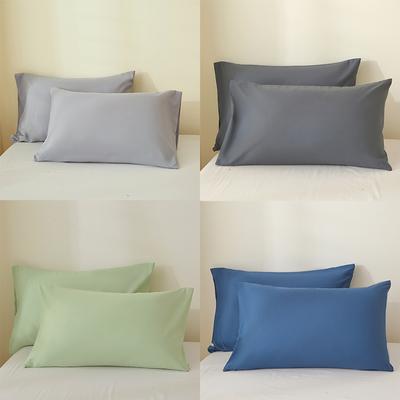 2 Pieces Set 50*65 50*70 50*75 50*90cm White 100% Polyester Bed USA Standard Queen King Size Bed PillowCases Cases Covers