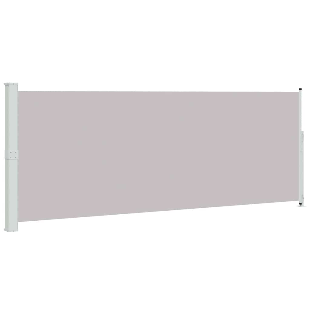Einziehbare Seitenmarkise 180x500 cm Grau