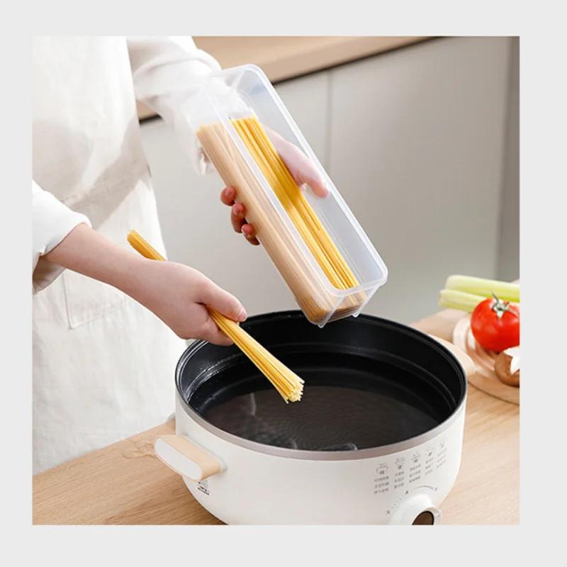 Kitchen Noodle Spaghetti Container Household Cereal Preservation Storage Box with Cover Spaghetti Box Kitchen Food Container