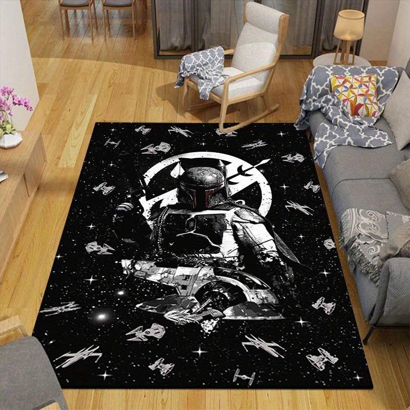 1pz Tappeto Disney Star Wars Modello Yoda Tappeto Area Tappeto Antiscivolo Lavabile a Mano Tappetino per Pavimento Adatto per Soggiorno Camera da Letto Arredamento Casa