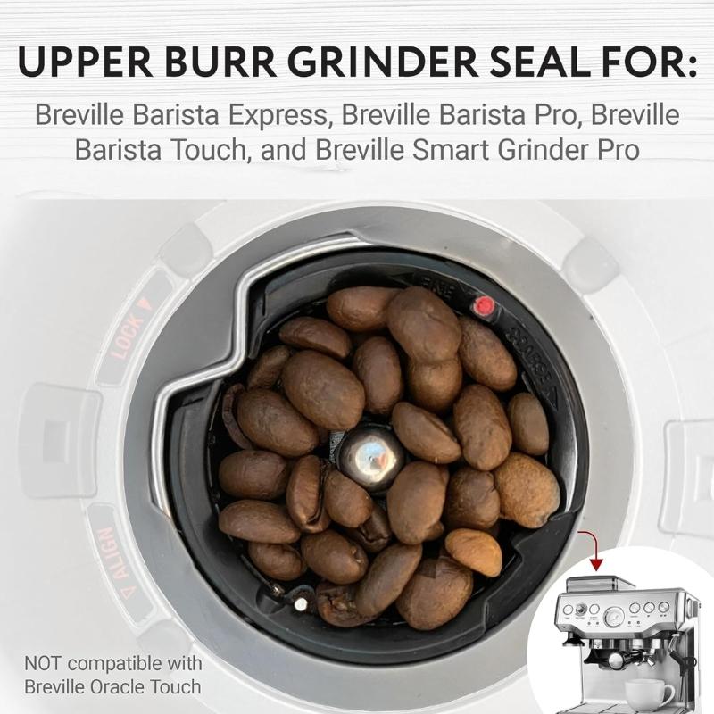 Brew Head Gasket Coffee Machine O-Rings Professional Seal For Upper Burr Rubber Seal Prevent Coffee Beans Getting Stuck