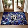 Juventus FC Design Kristall-Samt-Teppich Weiche Dekorationsmatte für Schlafzimmer-Eingang