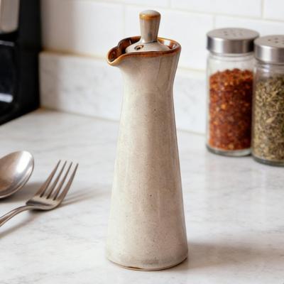 Soy Sauce Dispenser 120ml Japanese Ceramic Vinegar Storage Olive Oil Dispenser Bottle for Kitchen Syrup Seasoning Cooking