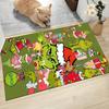 Tappeto Tappetino Celebrazione di Natale Grinch Morbido Lavabile Antiscivolo Casa Soggiorno Tappetini Divano Tappeto di Natale Personalizzato