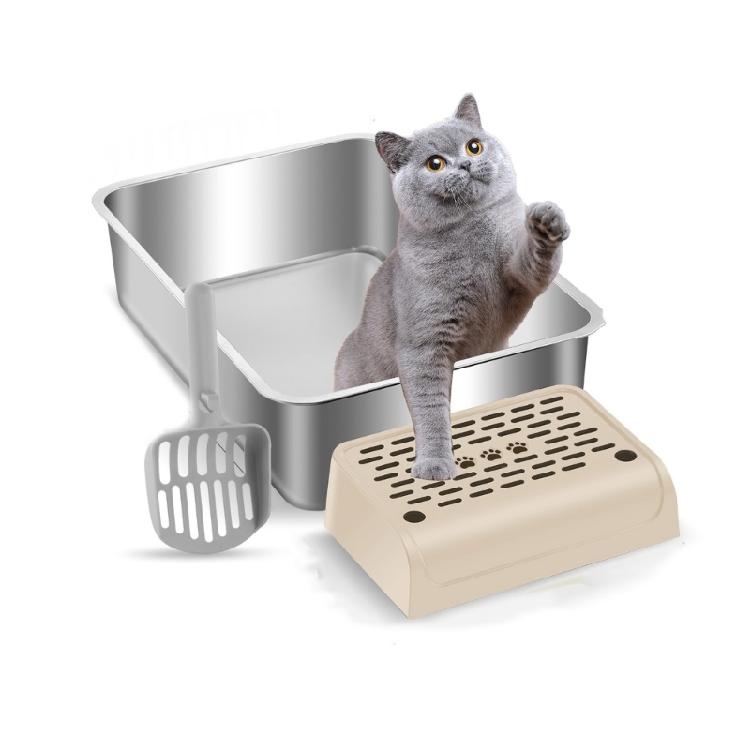 Sicherheits- Katzenstreu-Stufenmatte Trittrampe Hocker Mit Anti-Rutsch-Oberflächen Einfache Montage Auffangmatte für Katzenklo