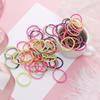 50Pcs 3cm Elastic Hair Ties Ponytail Holders Rubber Bands Hair Styling Tools for Girls