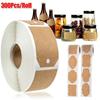 300Pcs/Roll DIY Sealing Jar Tag Organizer Label Baking Sticker Kraft Paper Stickers