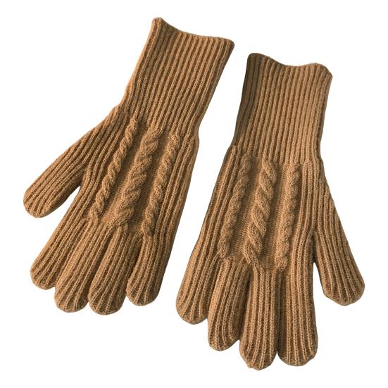 Wool Blend Knitted Gloves Unisex Winter Touchscreen Gloves Windproof Warm Driving Texting Daily Finger Gloves for