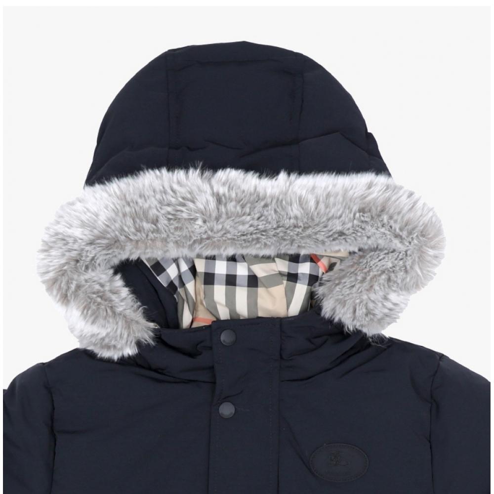 Burberry Kids Down PAdding Hoodie With Fur Trimming  Adults CAn WeAr  8117232 A
