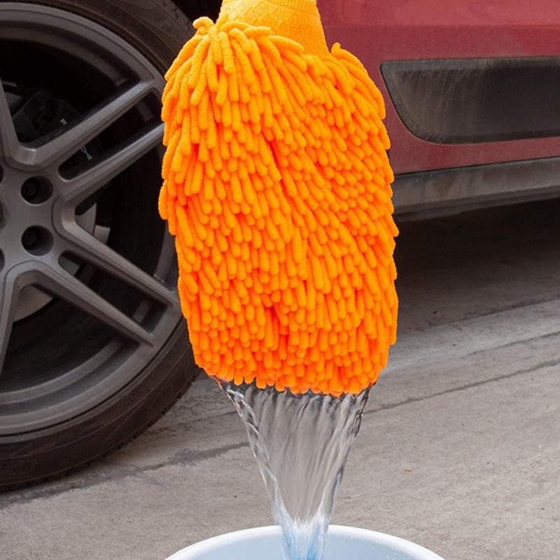 1-3 Stück Autowaschhandschuhe, Ultrafeine Faser Korallenmilbe Weich Kratzfest Autowäsche Multifunktionale Reinigungshandschuhe Reinigungswerkzeug