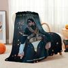 Michael Jackson Pop Theme Printed Blanket Warm Comfortable Fleece Blanket For Camping Travel Home Decor Holiday Gift