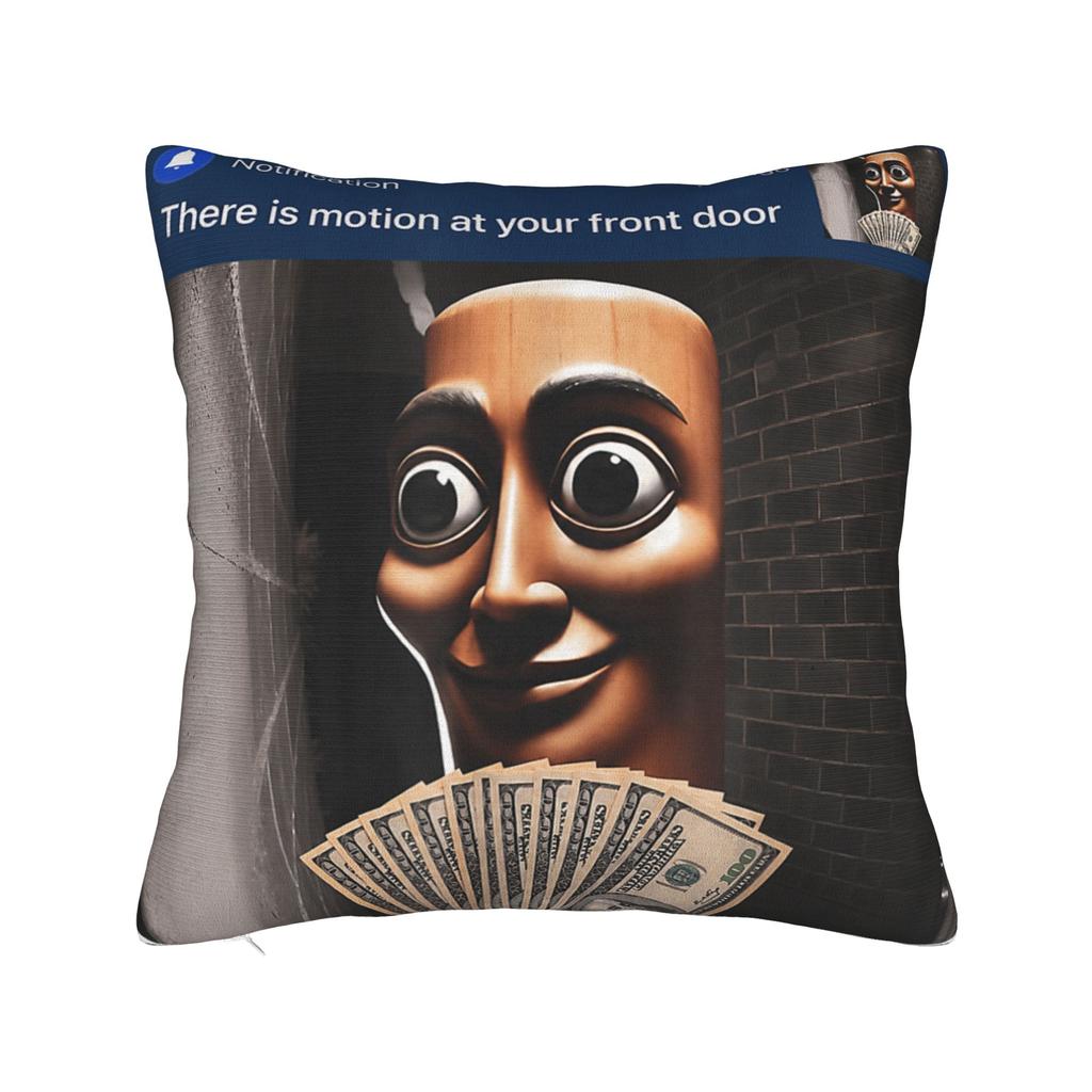 Tung Tung Sahur God Funny Angel Square Pillow Covers Car Italian Brainrot Cushion Cover Creative Decor Throw Pillow Case