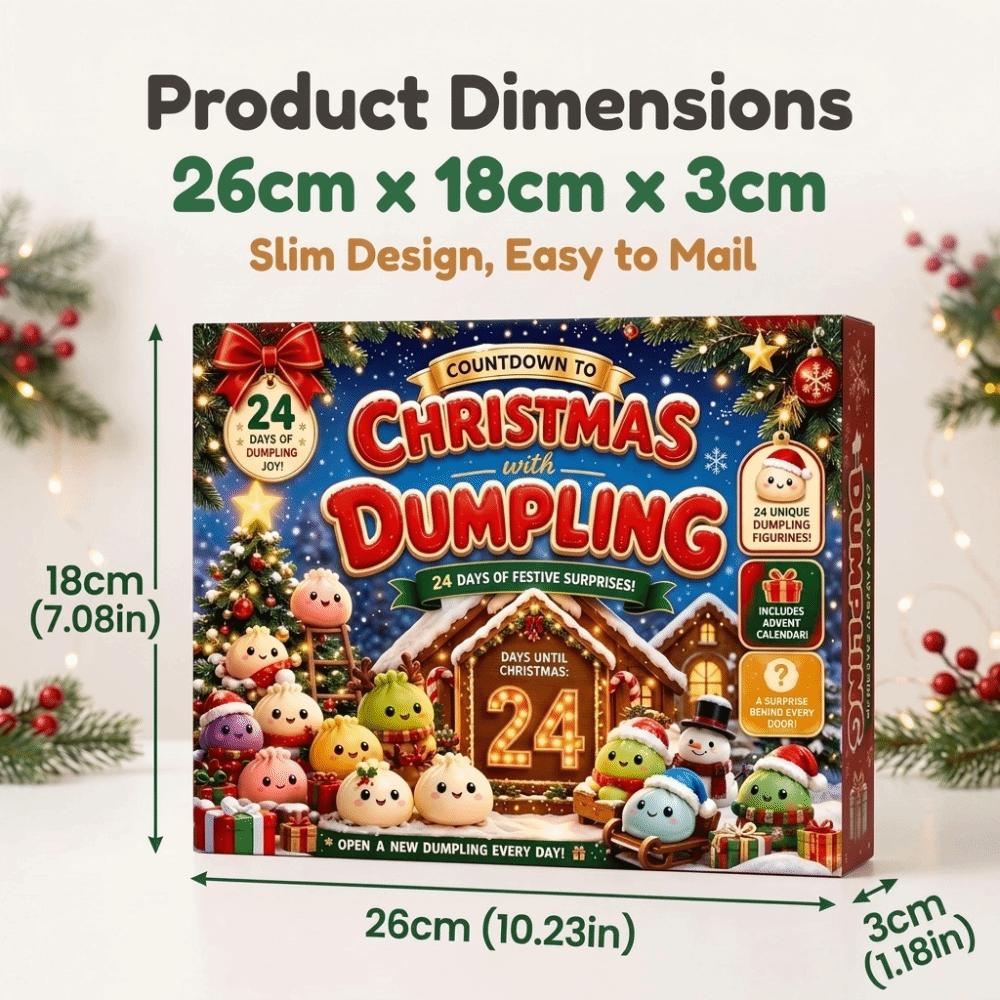 Langsame Widerstandsfähigkeit Weihnachten Knödel Adventskalender Knödel Teigkugel Blind Box für Kinder & Erwachsene