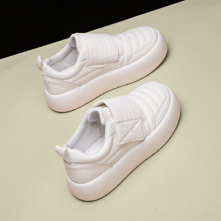 Summer round head platform casual single shoes women's autumn new middle school student trend