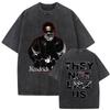 Rapper Kendrick Lamar Großes Gesicht Grafik T-Shirt Nicht Wie Wir Mr. Morale The Big Steppers T-Shirts Herren Hip Hop Übergroßes T-Shirt