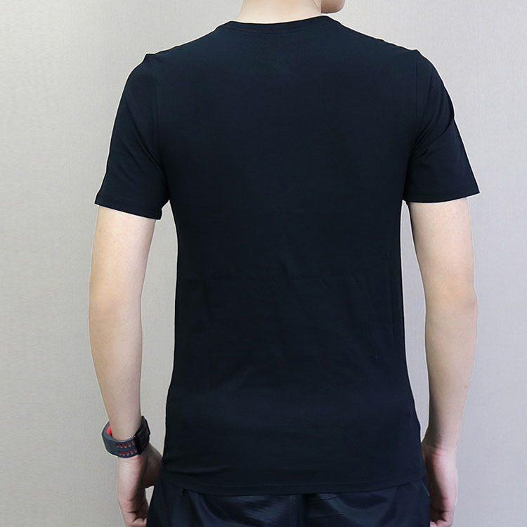 Jordan T Shirts Men's Black Crew Neck Moderate Straight Fit AJ1159-010