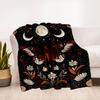 "Night Sky Butterfly Wall Art Print"Blanket Flannel Throw Blanket for Sofa, Bed, Travel, Camping, Office, Couch, Chair, And Bed Gift for Chr
