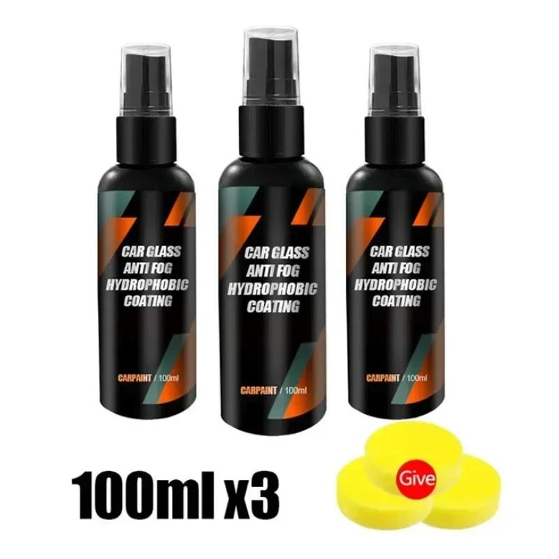 100ml Car Motorcycle Water Repellent Spray Anti Rain Coating For Car Glass Hydrophobic Anti-rain Car Liquid Windshield Mirror