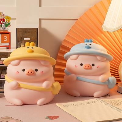 Kreativní prasátko ve tvaru zvířete s lepicí a protiskluzovou funkcí, velká kapacita pro ukládání a přijímání dárků